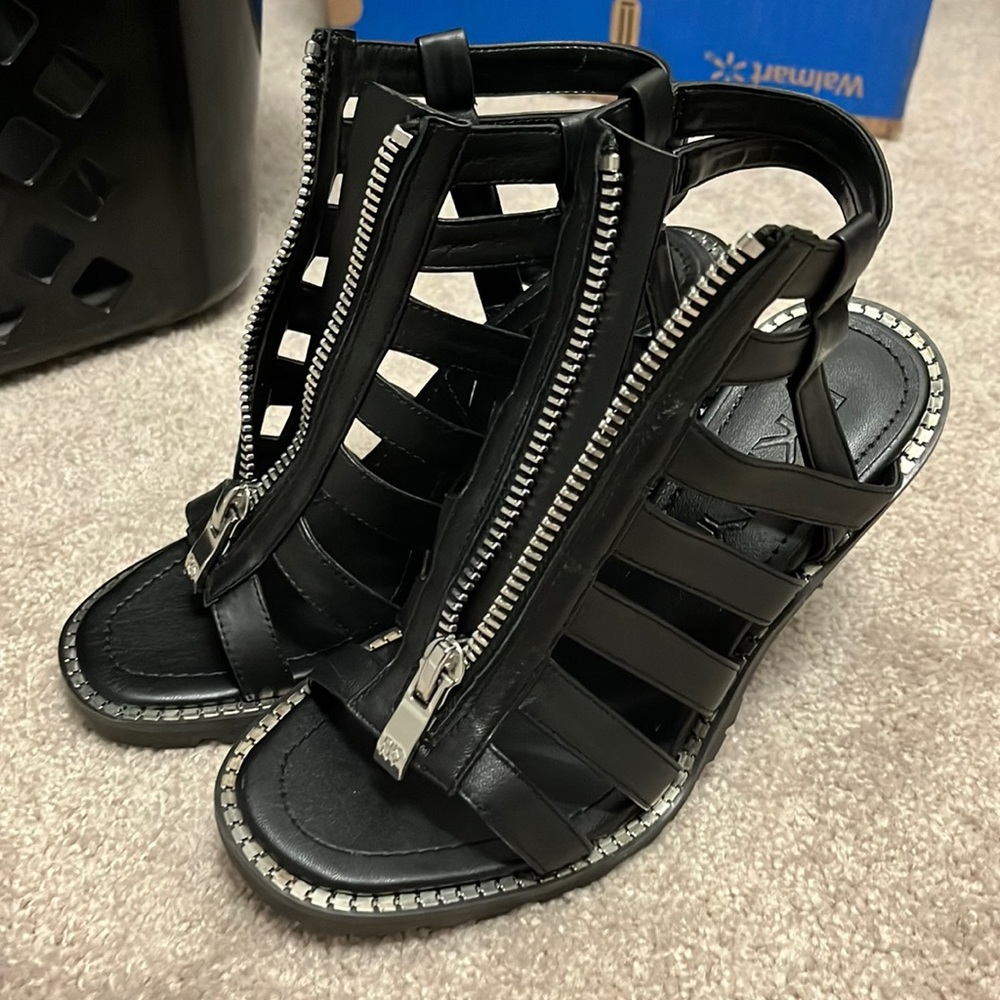 Black DKNY heels